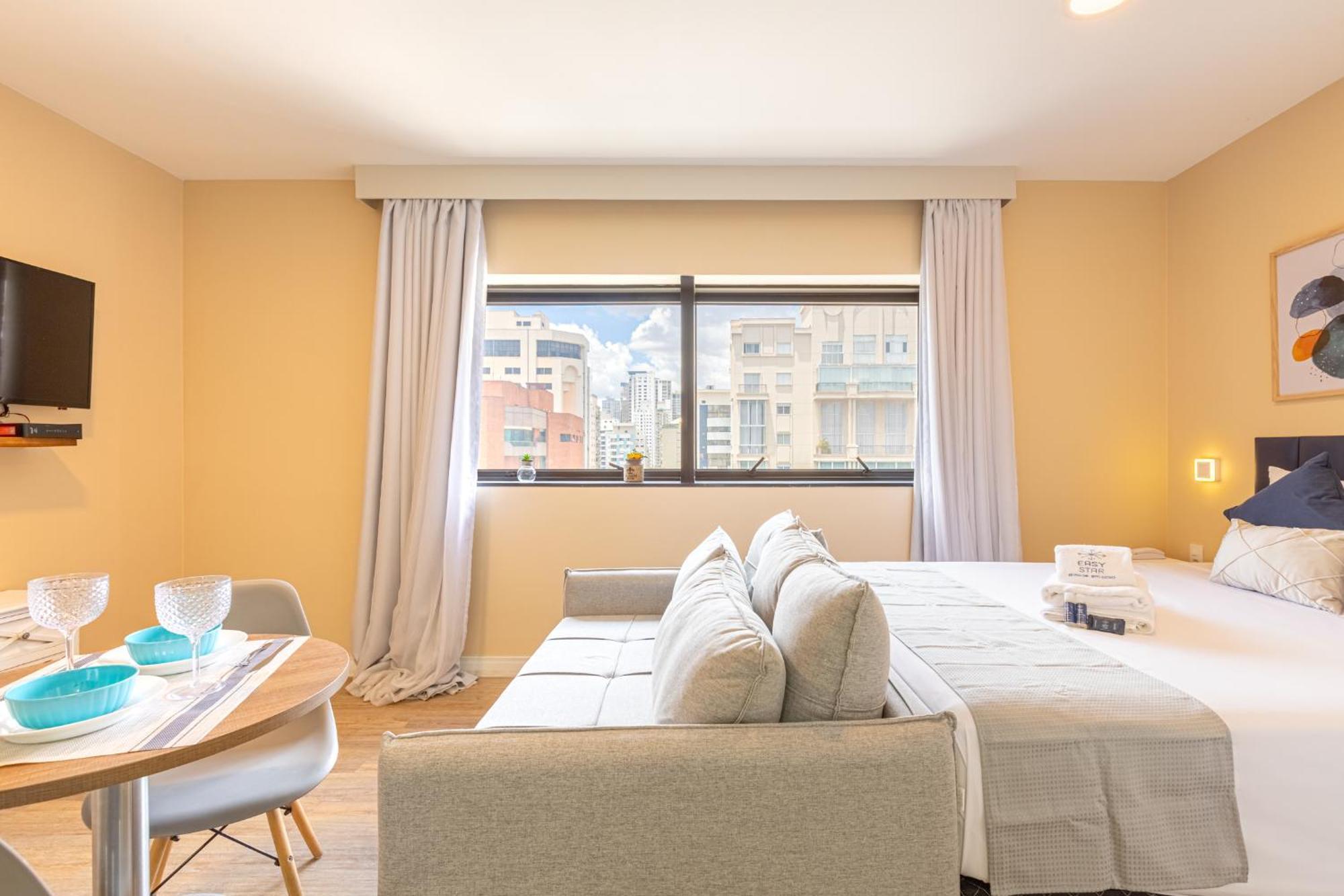 Easy Star - Lindo Flat C/vaga No Jardim Paulista - Du01i Apartamento *
